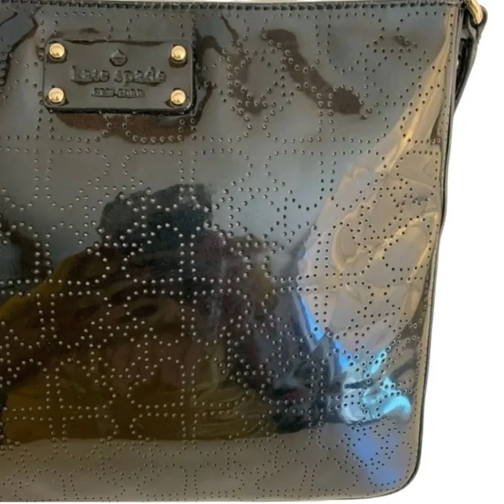Kate Spade Black Patent Leather Crossbody Handbag